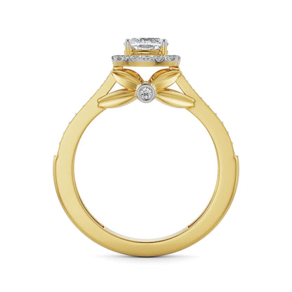 Royal Halo Lab Radiant Iconic Engagement Ring