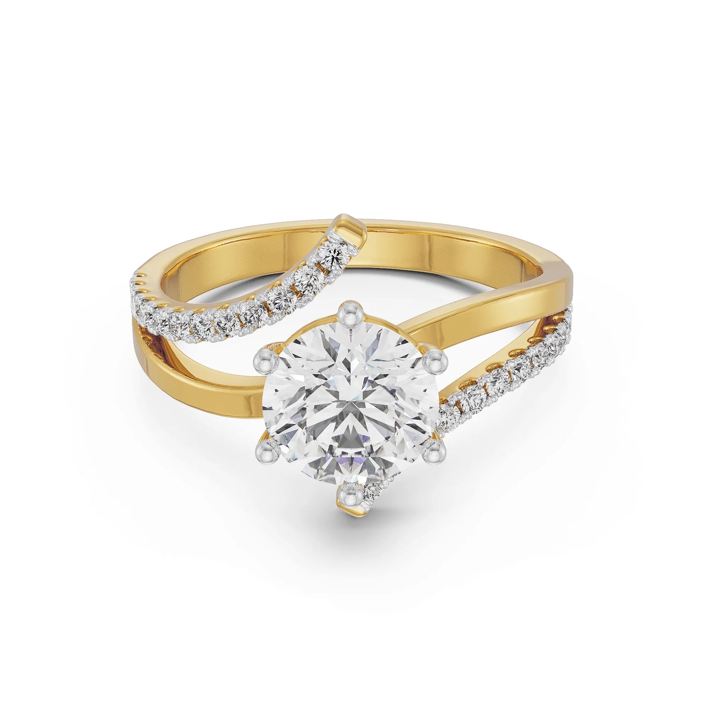 Circular Fusion Lab Grown Radiant Ring