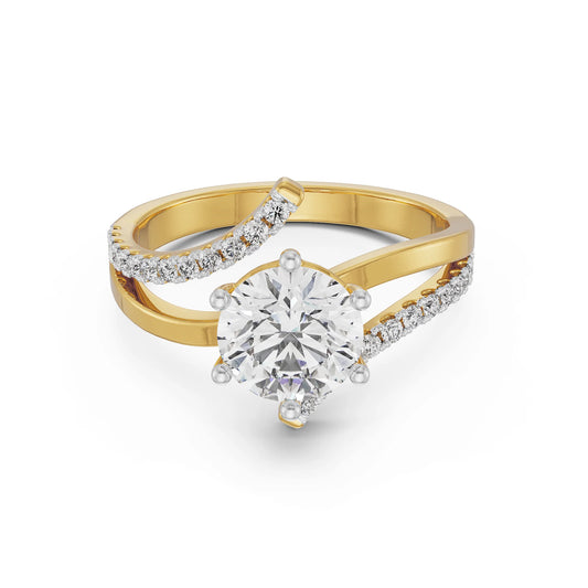 Circular Fusion Lab Grown Radiant Ring