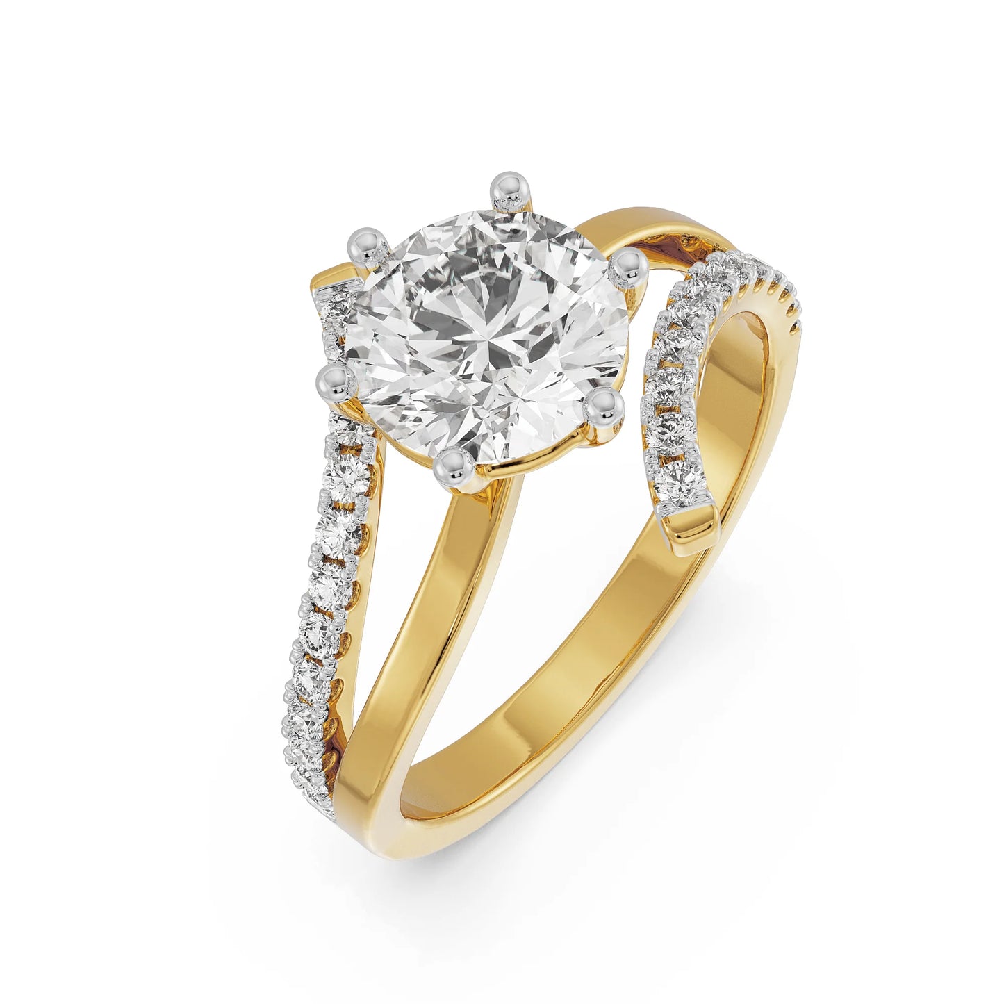 Circular Fusion Lab Grown Radiant Ring