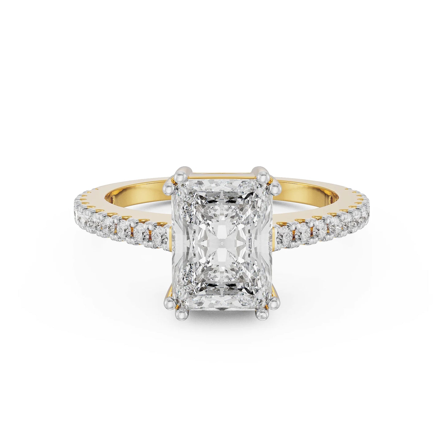 Radiant Cut Lab Grown Engagement Ring