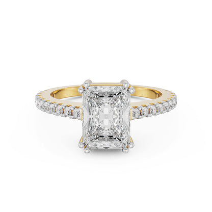 Radiant Cut Lab Grown Engagement Ring