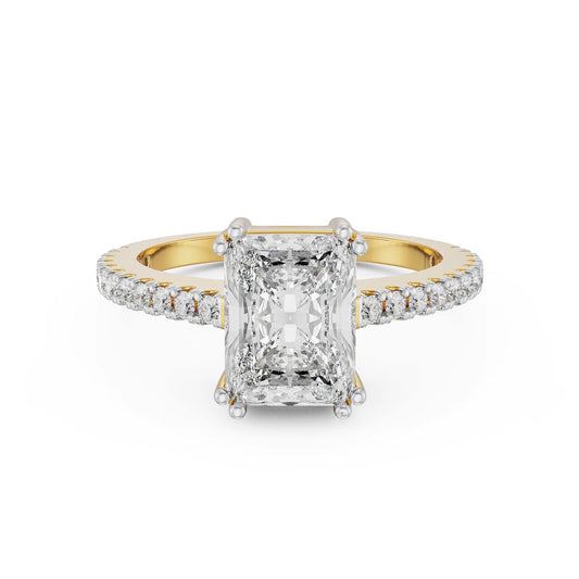 Radiant Cut Lab Grown Engagement Ring