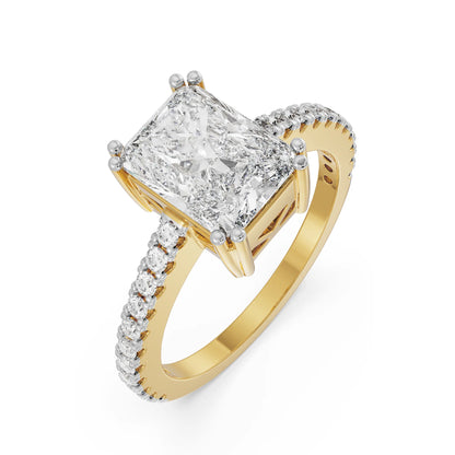 Radiant Cut Lab Grown Engagement Ring