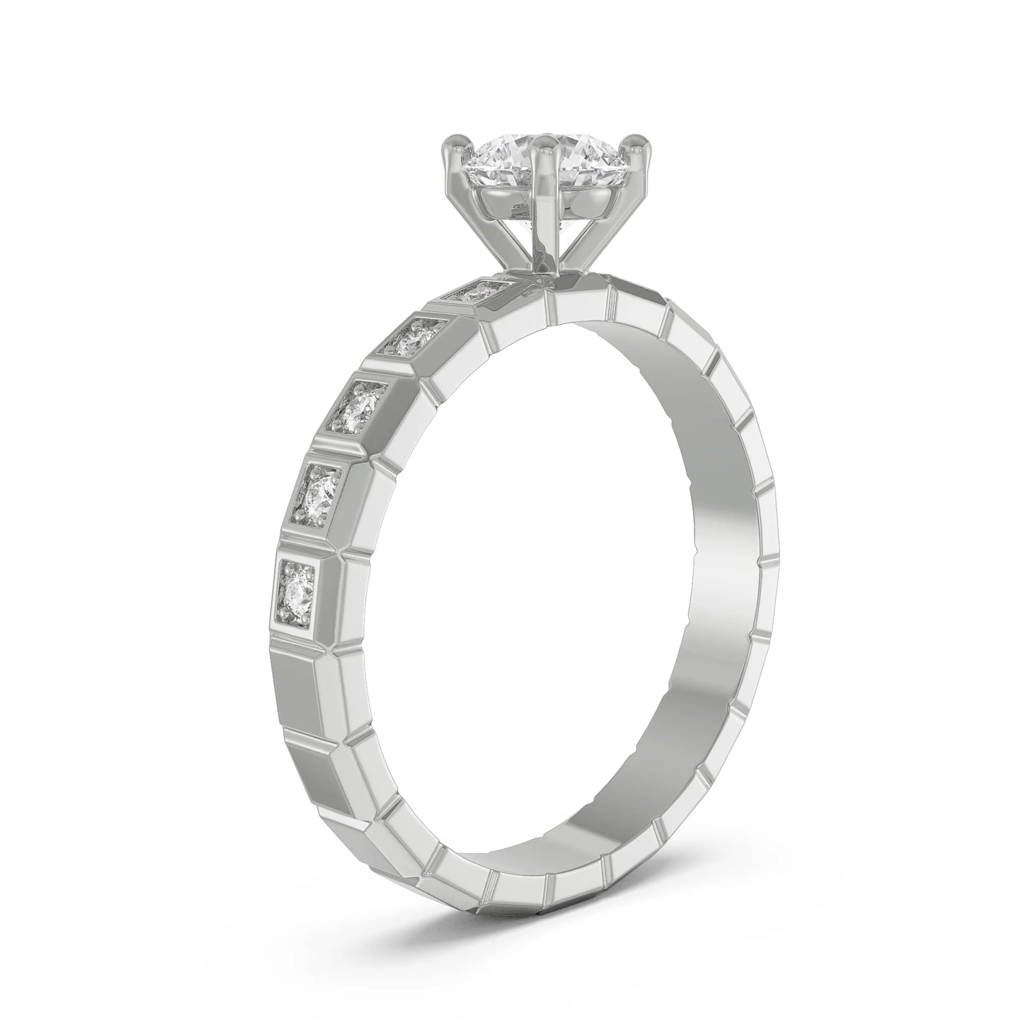 Icy Pavé Lab Grown Radiant Band
