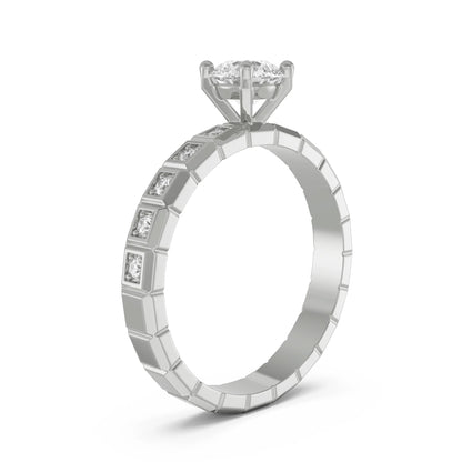 Icy Pavé Lab Grown Radiant Band