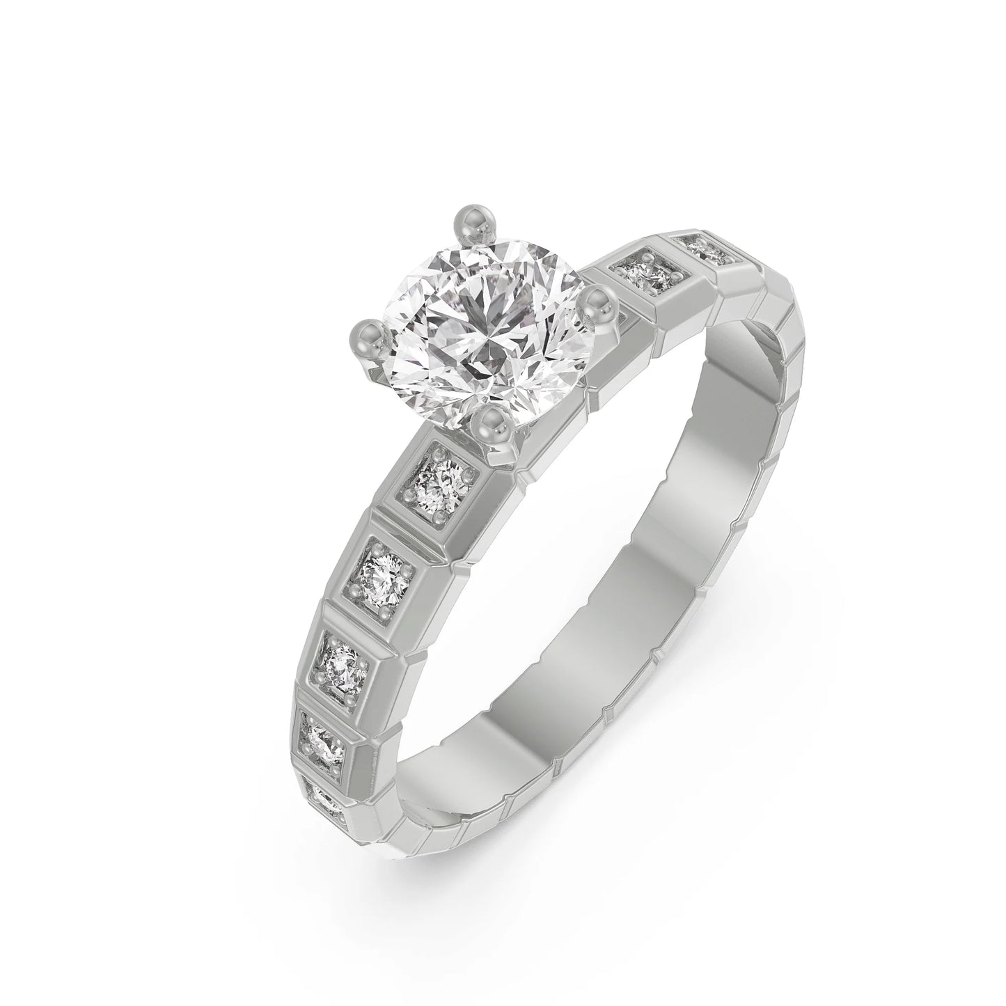 Icy Pavé Lab Grown Radiant Band