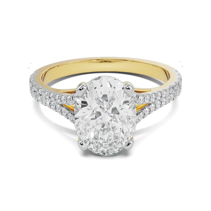 Lab Grown Brilliant Iconic Oval Bridal Ring