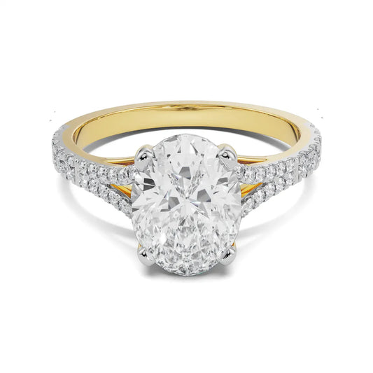 Lab Grown Brilliant Iconic Oval Bridal Ring