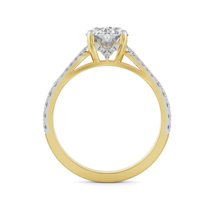 Lab Grown Brilliant Iconic Oval Bridal Ring