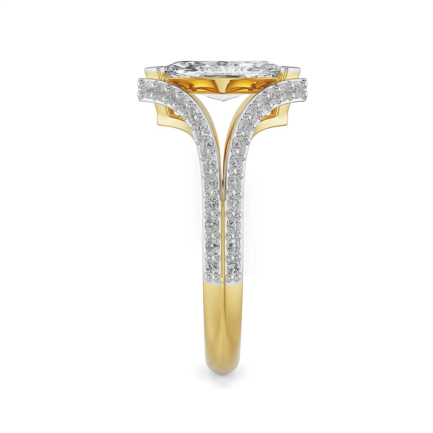 Marquise Cut Lab Grown Brilliant Bridal Circle