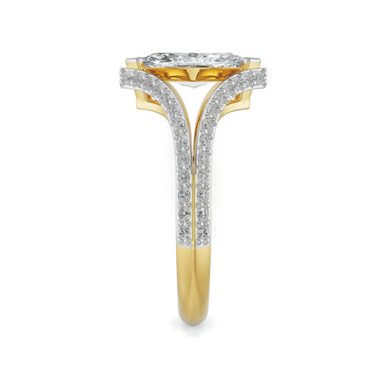 Marquise Cut Lab Grown Brilliant Bridal Circle