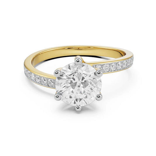Twisted Lab Grown Brilliant Iconic Ring