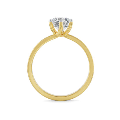 Twisted Lab Grown Brilliant Iconic Ring