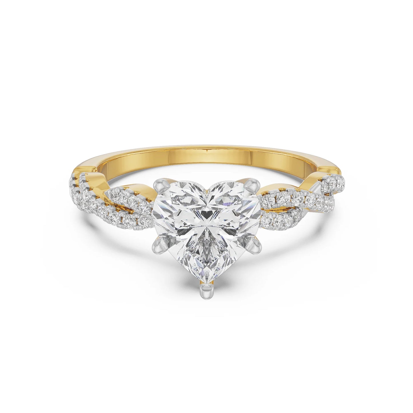 Heart Infinity Lab Grown Radiant Band