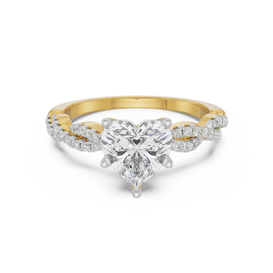 Heart Infinity Lab Grown Radiant Band