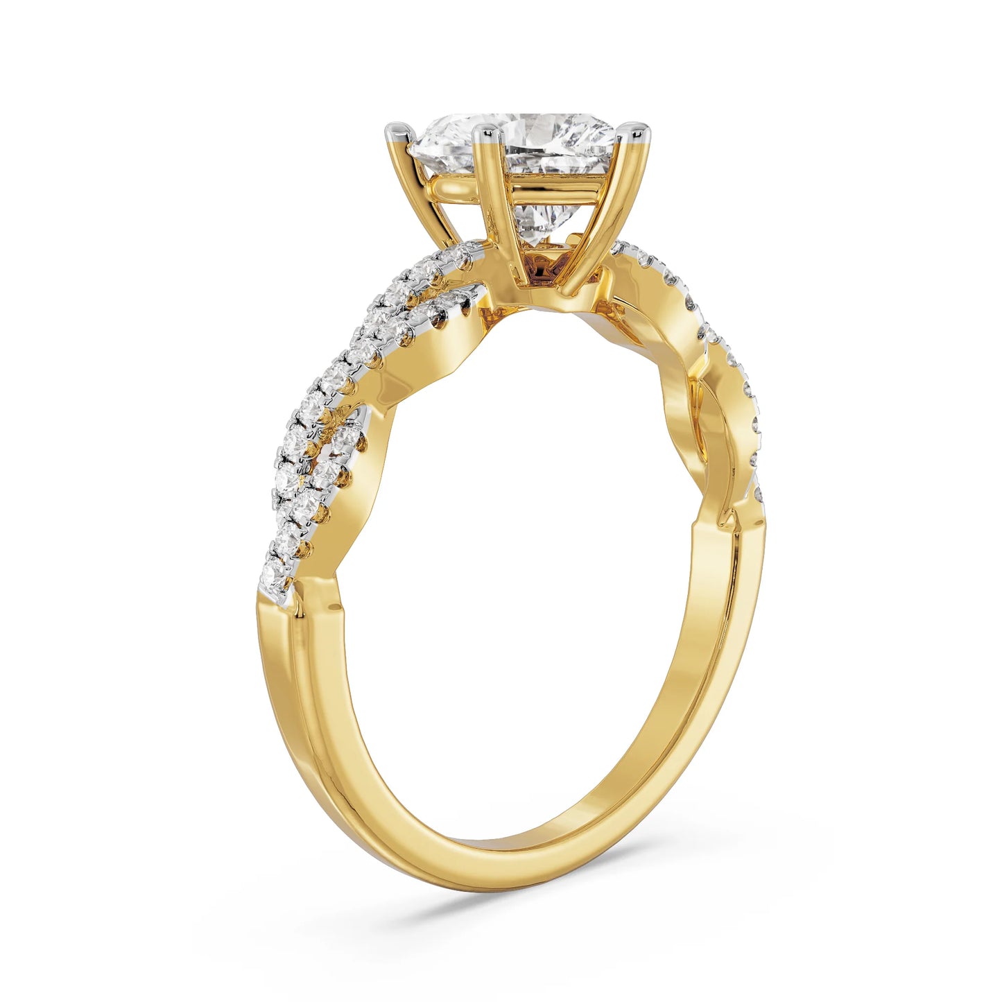 Heart Infinity Lab Grown Radiant Band