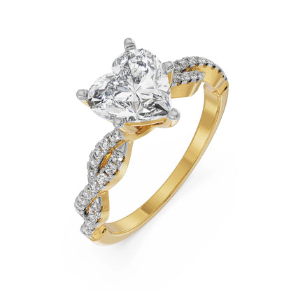 Heart Infinity Lab Grown Radiant Band