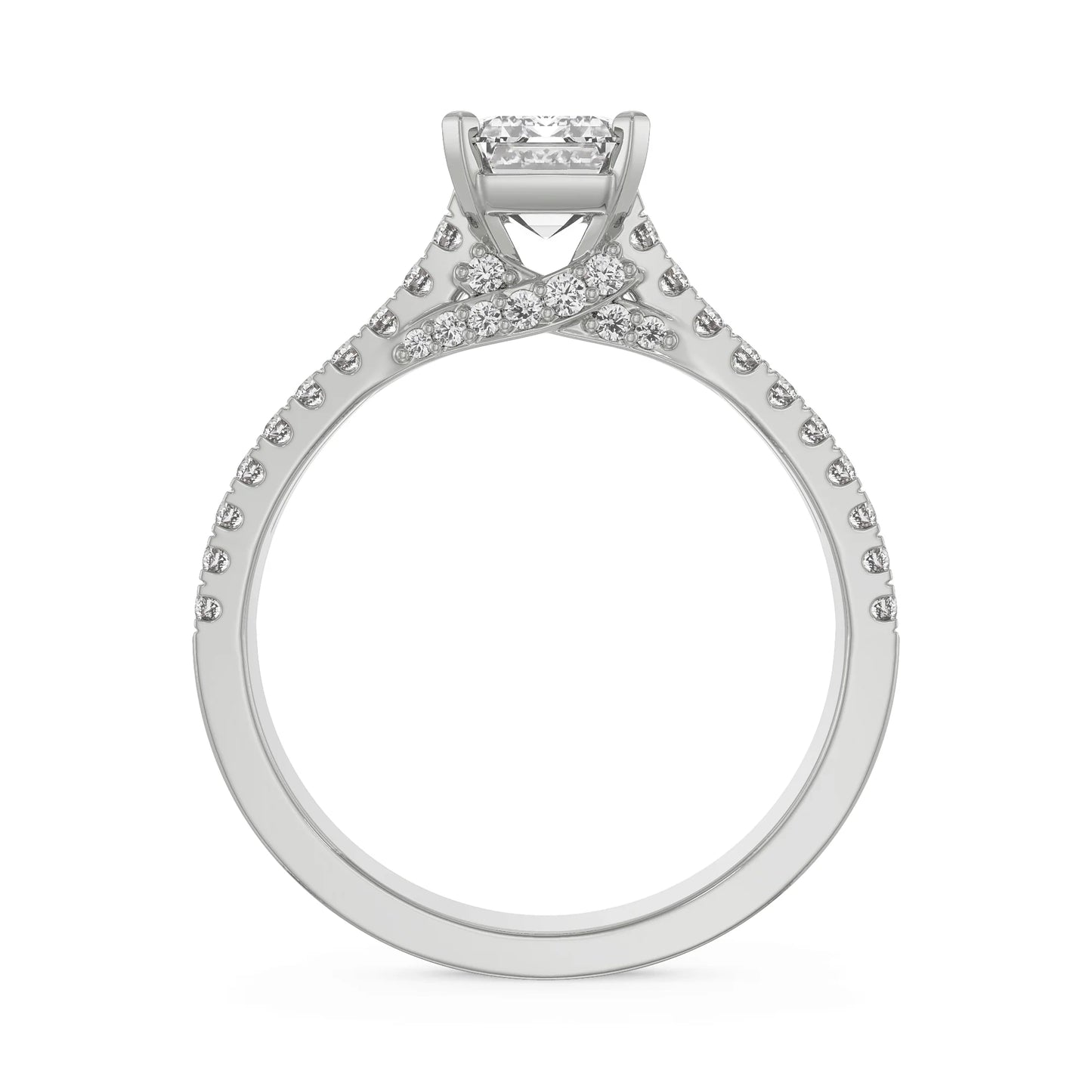 Timeless Emerald Lab Luxe Engagement Band