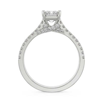 Timeless Emerald Lab Luxe Engagement Band