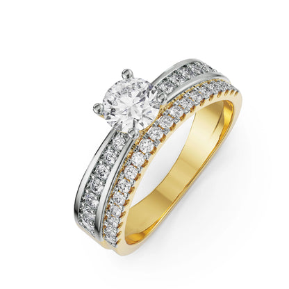 Gleaming Bridal Lab-Grown Radiant Engagement Set