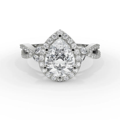 Yasmine Marquise Lab Luxe Engagement Band