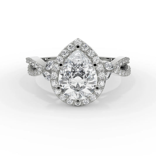 Yasmine Marquise Lab Luxe Engagement Band
