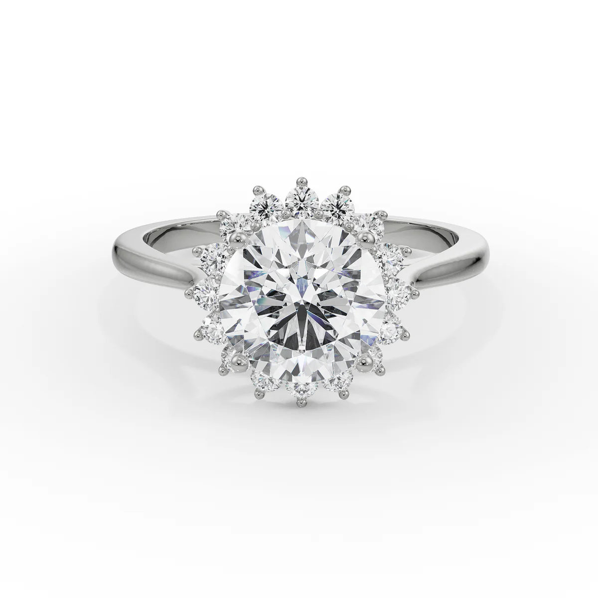 Sunkissed Halo Lab Grown Luxe Band