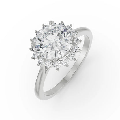 Sunkissed Halo Lab Grown Luxe Band