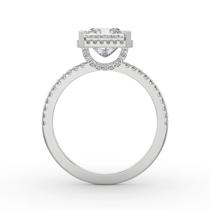 Quadret Halo Lab Grown Radiant Circle
