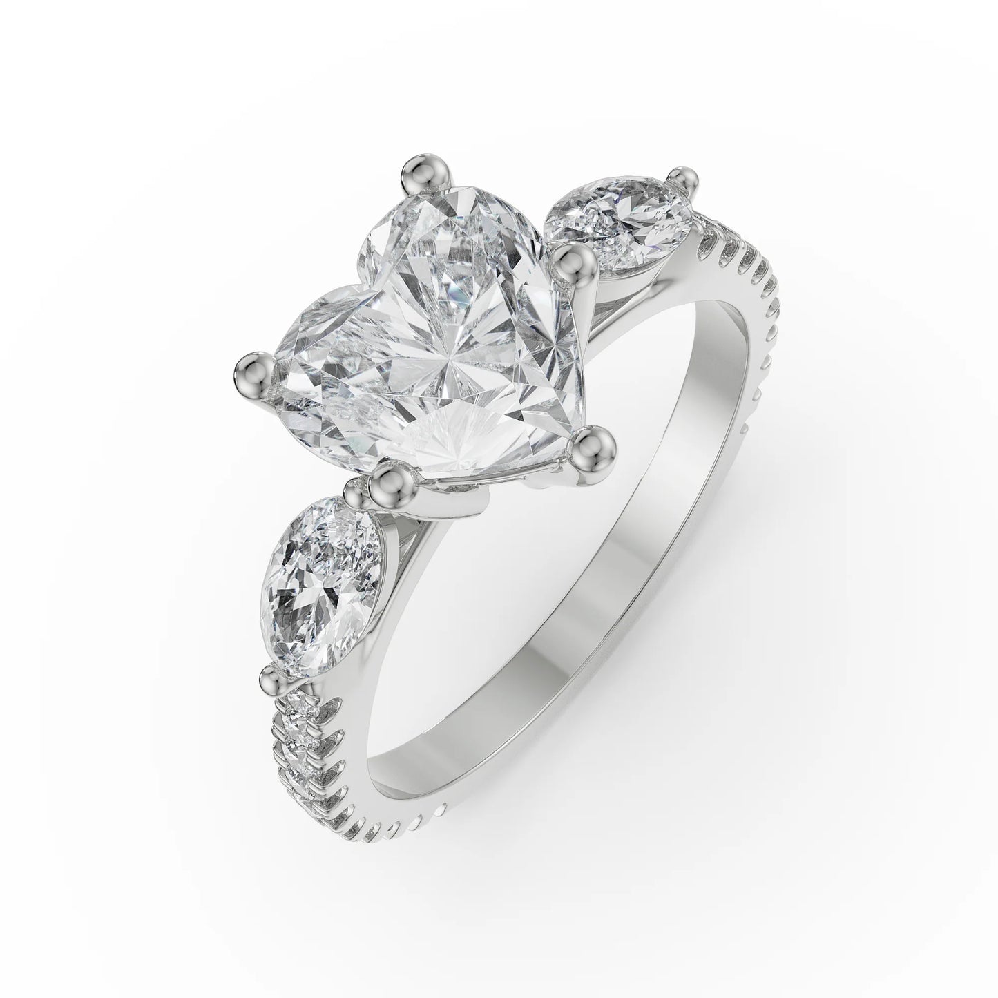 Heartfelt Lab Luxe Engagement Band