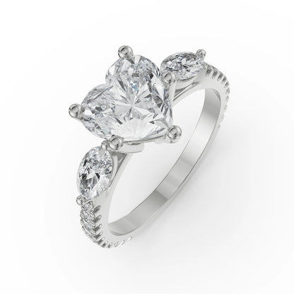 Heartfelt Lab Luxe Engagement Band
