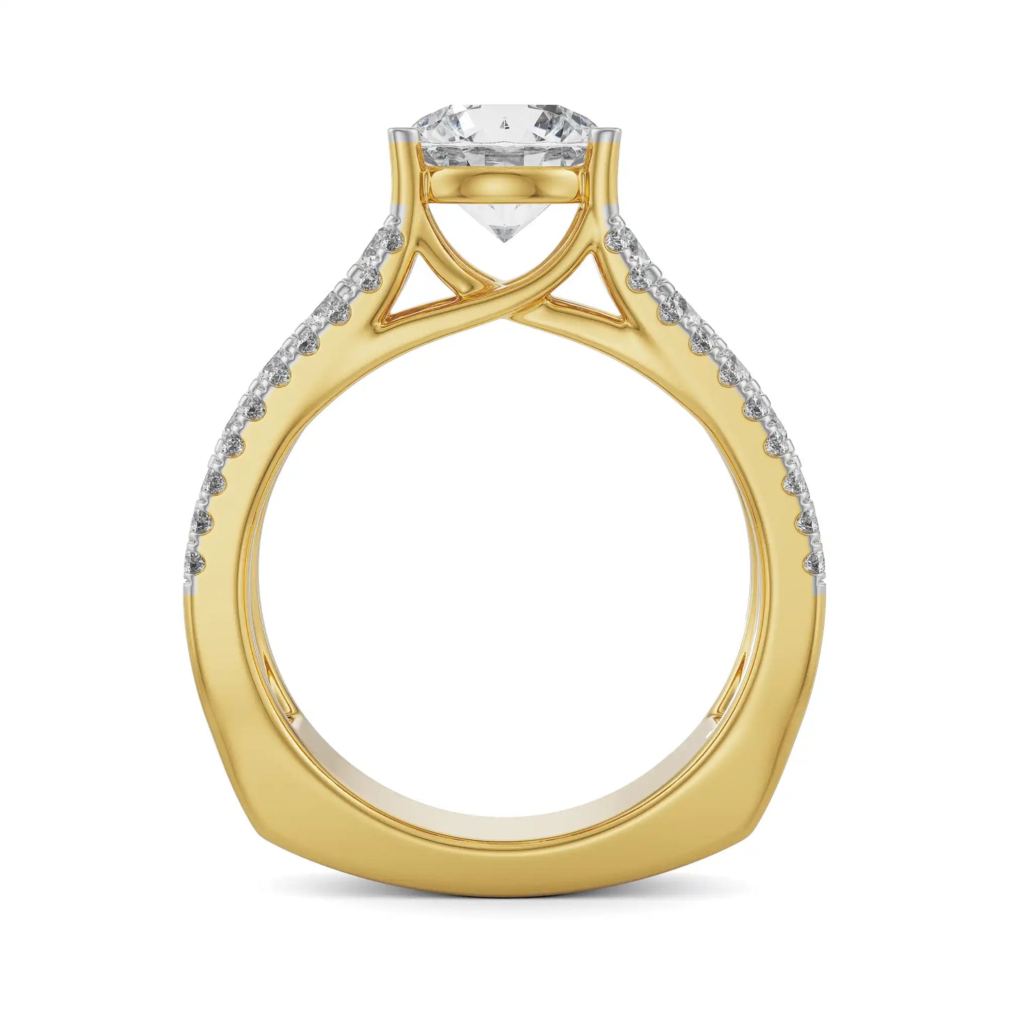 Lab Grown Brilliant Iconic Band Engagement Ring