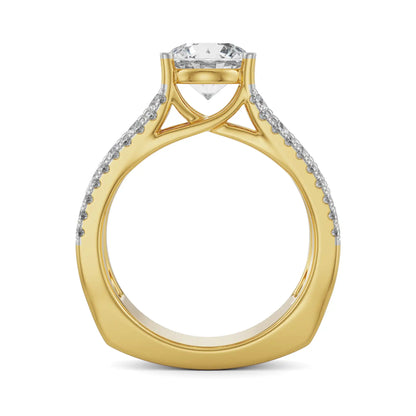 Lab Grown Brilliant Iconic Band Engagement Ring