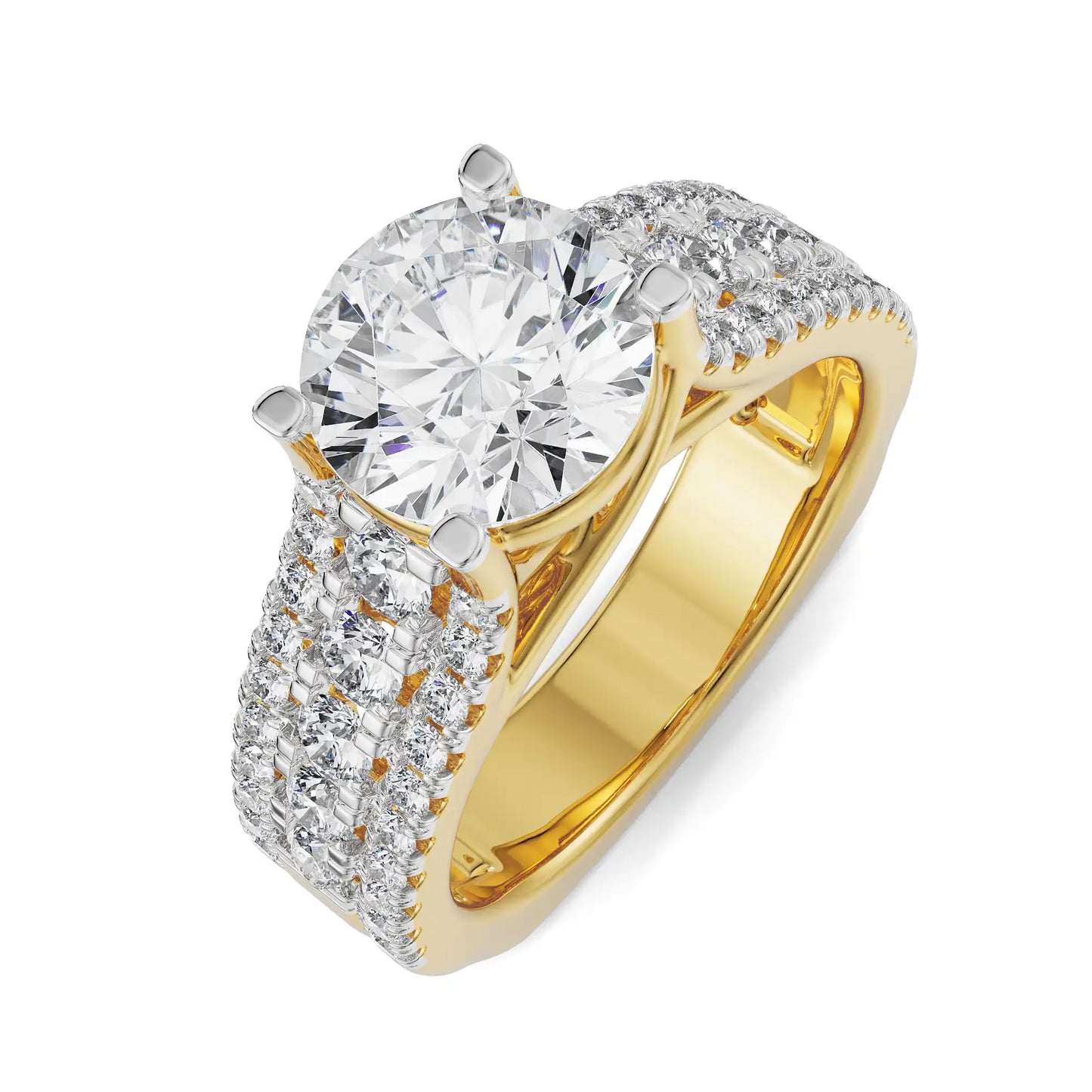 Lab Grown Brilliant Iconic Band Engagement Ring