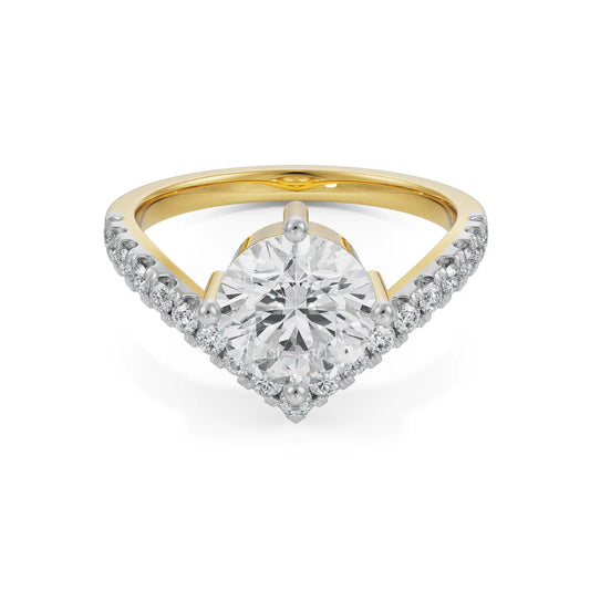 Circular V Lab Grown Luxe Ring