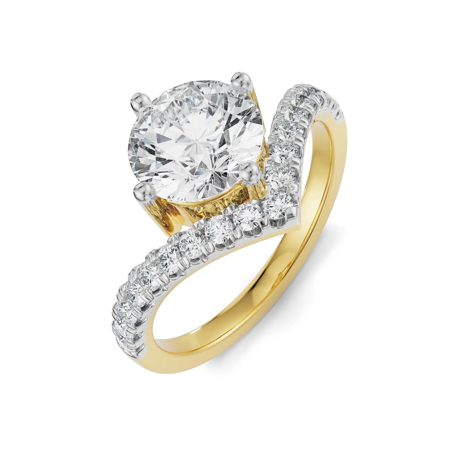 Circular V Lab Grown Luxe Ring