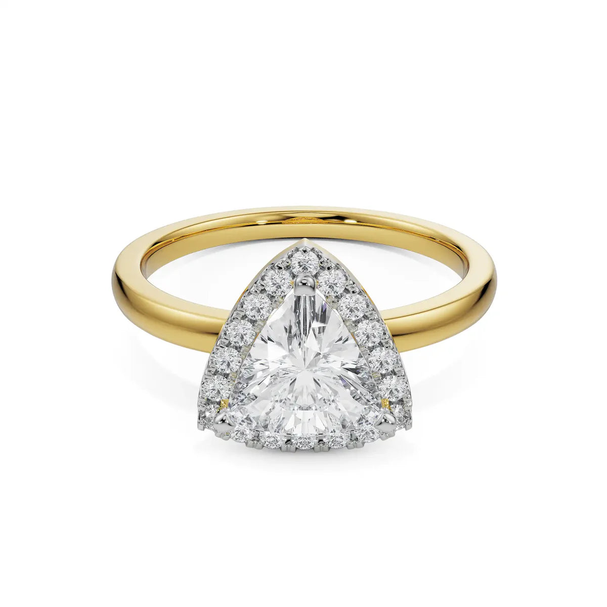 Trio Halo Lab Luxe Engagement Circle