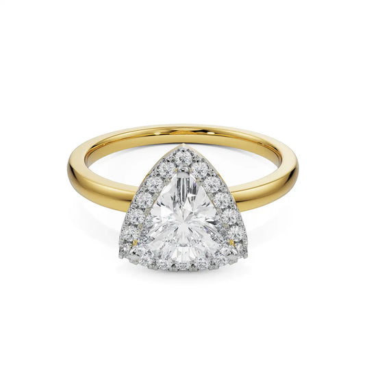 Trio Halo Lab Luxe Engagement Circle