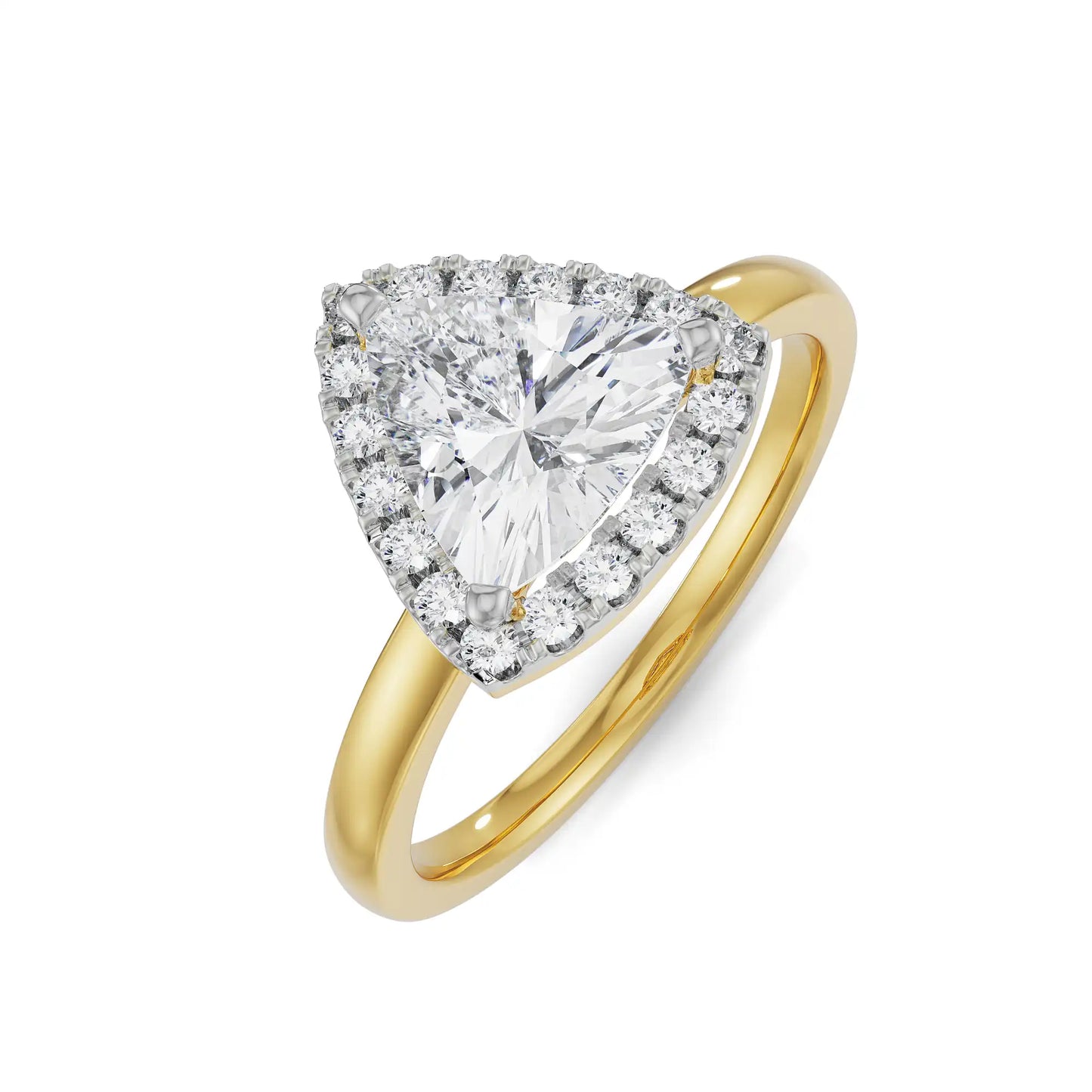 Trio Halo Lab Luxe Engagement Circle