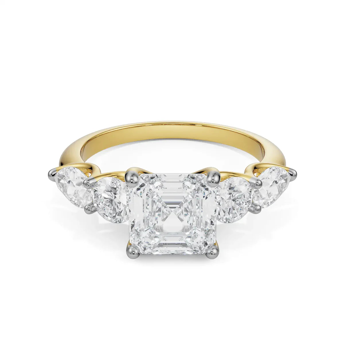 Multi Lab Grown Radiant Asscher Circle