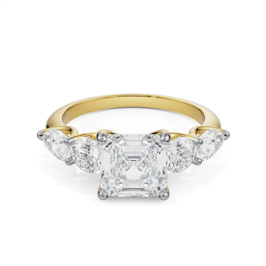 Multi Lab Grown Radiant Asscher Circle