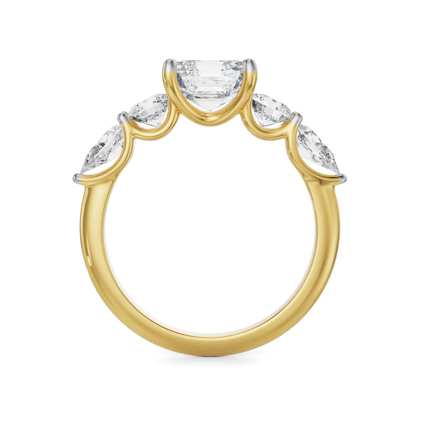 Multi Lab Grown Radiant Asscher Circle