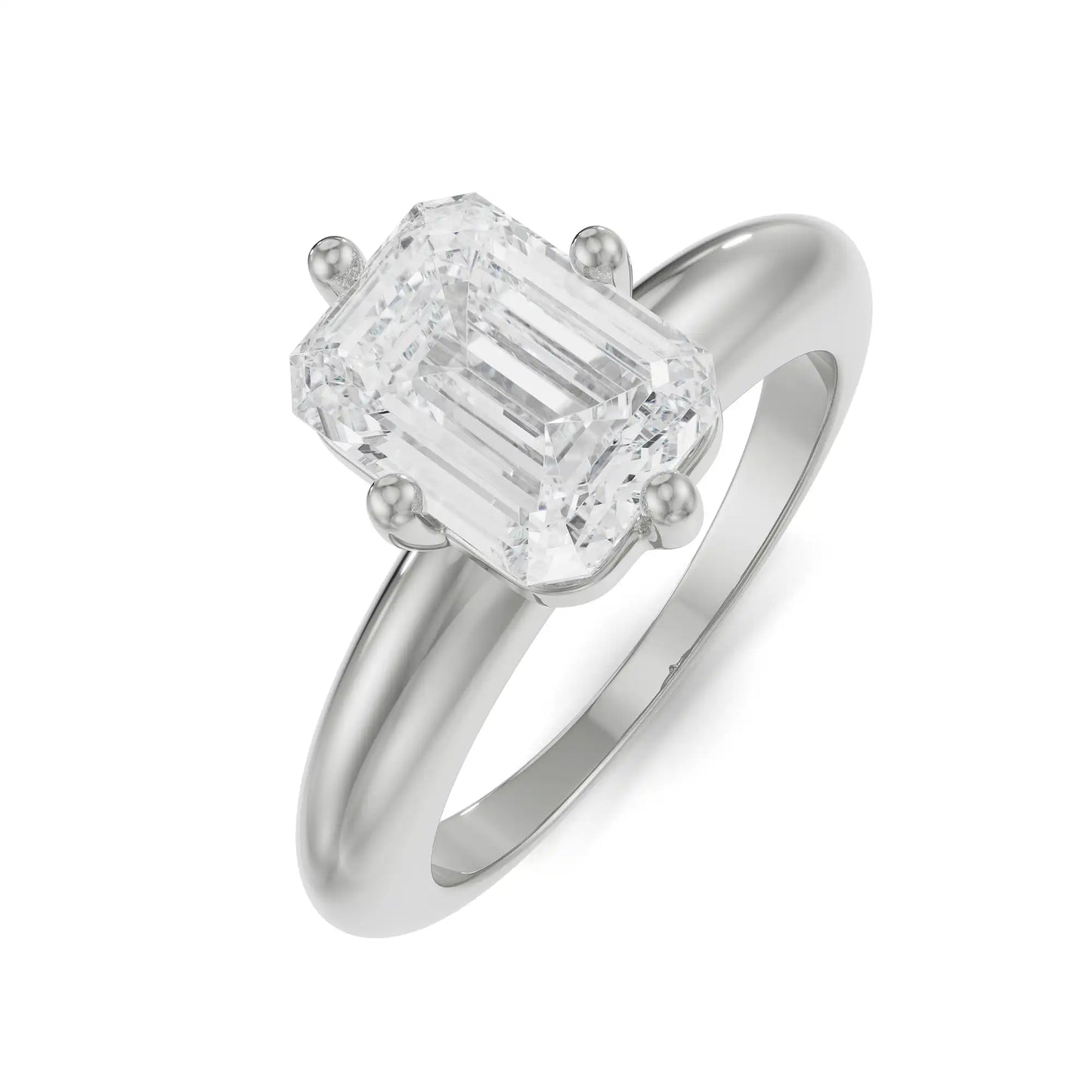 Regular Emerald Lab Grown Luxe Band
