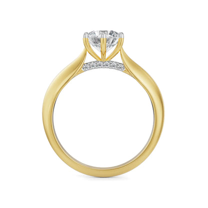 Luna Circular Lab Brilliant Solitaire Ring
