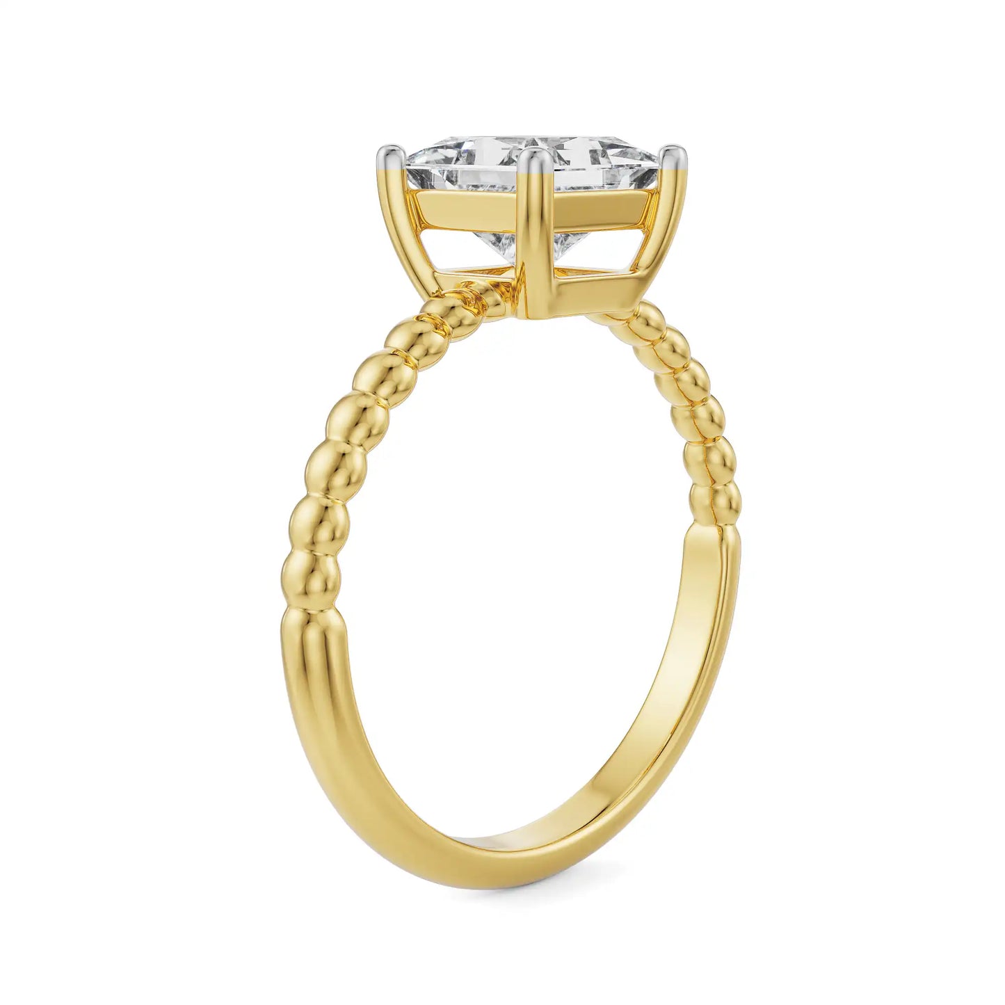 Violet Princess Cut Lab Luxe Engagement Circle