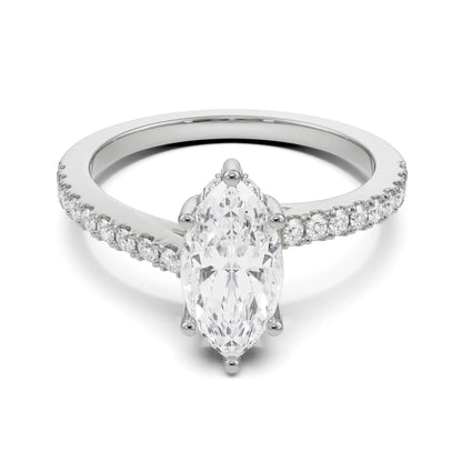 Sage Marquise Lab Luxe Engagement Circle