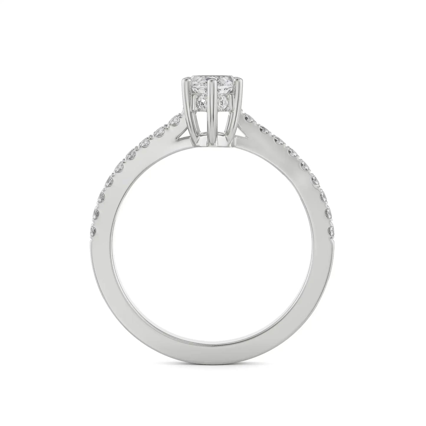 Sage Marquise Lab Luxe Engagement Circle
