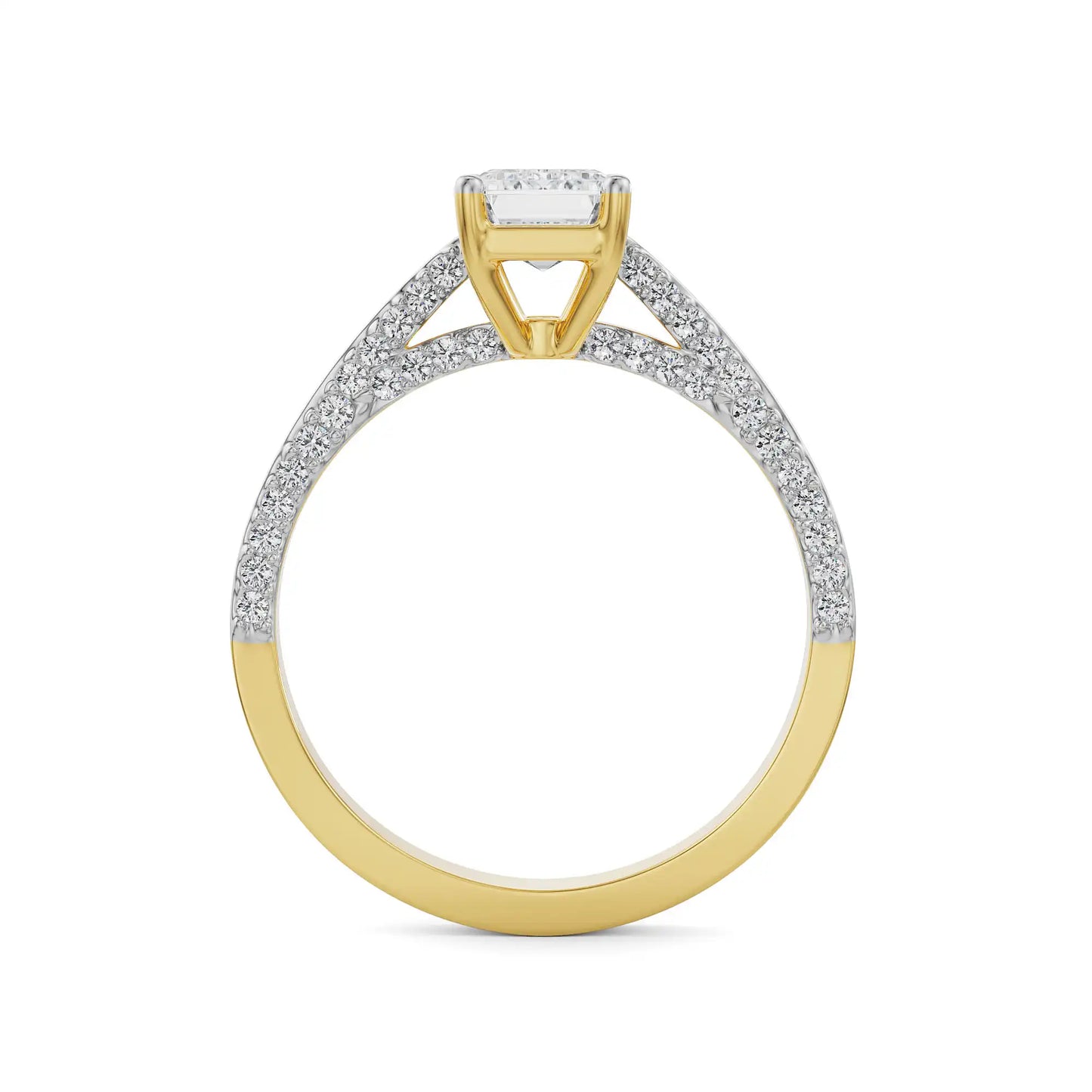 Valeria Emerald Lab Grown Radiant Circle