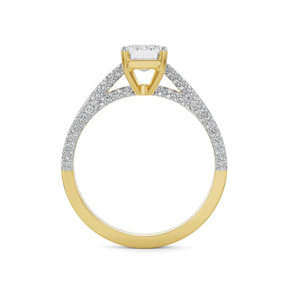 Valeria Emerald Lab Grown Radiant Circle